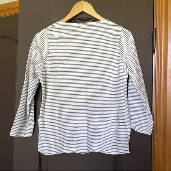 J. Crew like 3/4 sleeve stripe shirt - Picture 3 of 5